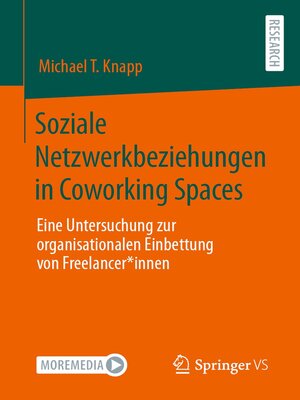 cover image of Soziale Netzwerkbeziehungen in Coworking Spaces